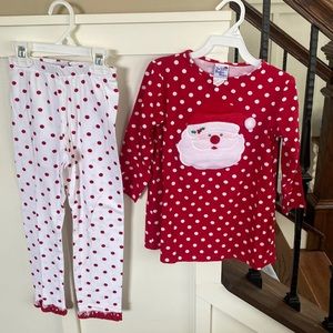 The Bailey boys Santa appliqué set
